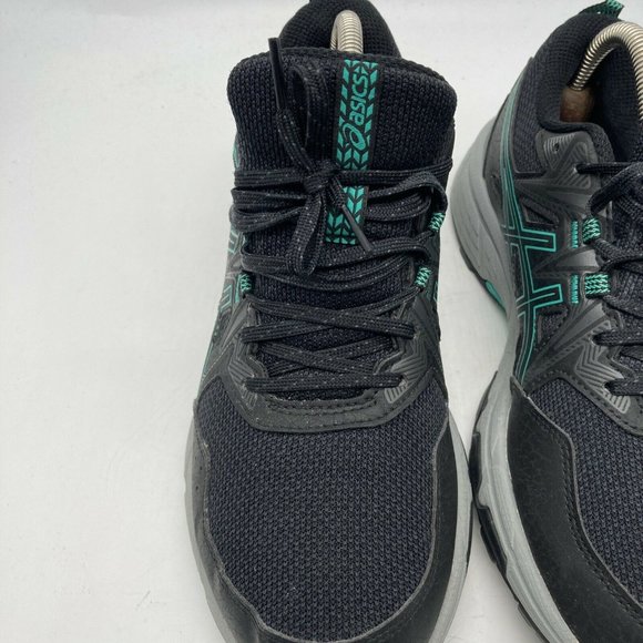 Asics Gel Venture 8 Womens Hiking Trail Running Shoes Black Blue Size 9 EU 40.5 - Picture 7 of 11